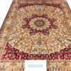 red coffee table rug mulberry silk