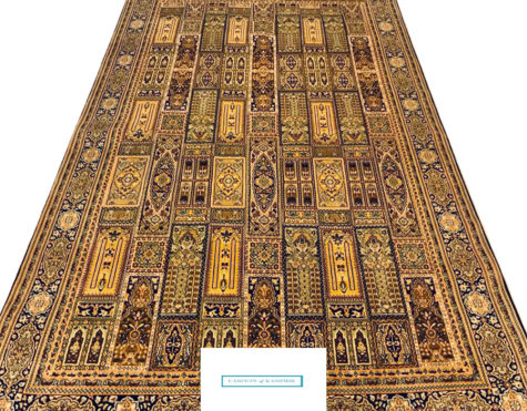 Geometric - Persian design silk rug