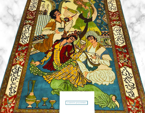 pictorial wall hanging handmade rug