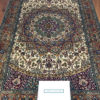 multi-color pure silk bedroom rug