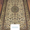 Persian floral design pure silk bedroom rug