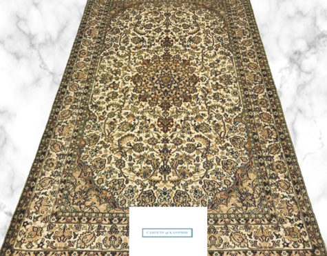 Kashmir oriental bedroom silk rug