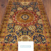 hand-knotted pure silk foyer rug