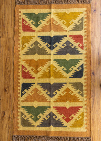 Handmade, hand-woven Kilim - Flat Weave rug 5 by 3