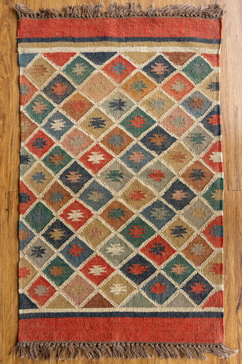 Handmade, hand-woven Kilim - Flat Weave rug
