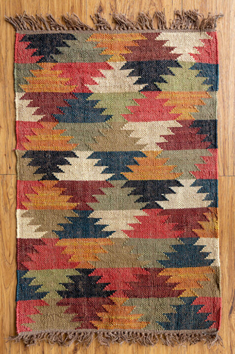 Handmade, hand-woven Kilim - Flat Weave rug