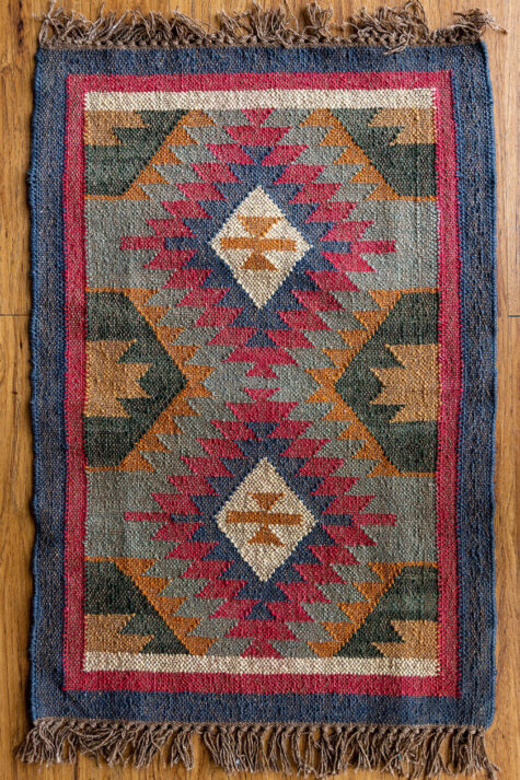 Handmade, hand-woven Kilim - Flat Weave rug 3 by 2