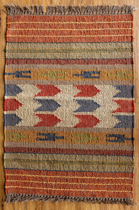 Handmade, hand-woven Kilim - Flat Weave rug 3 by 2