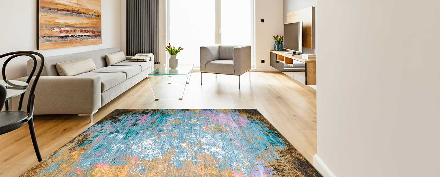 Modern carpet in bespoke home