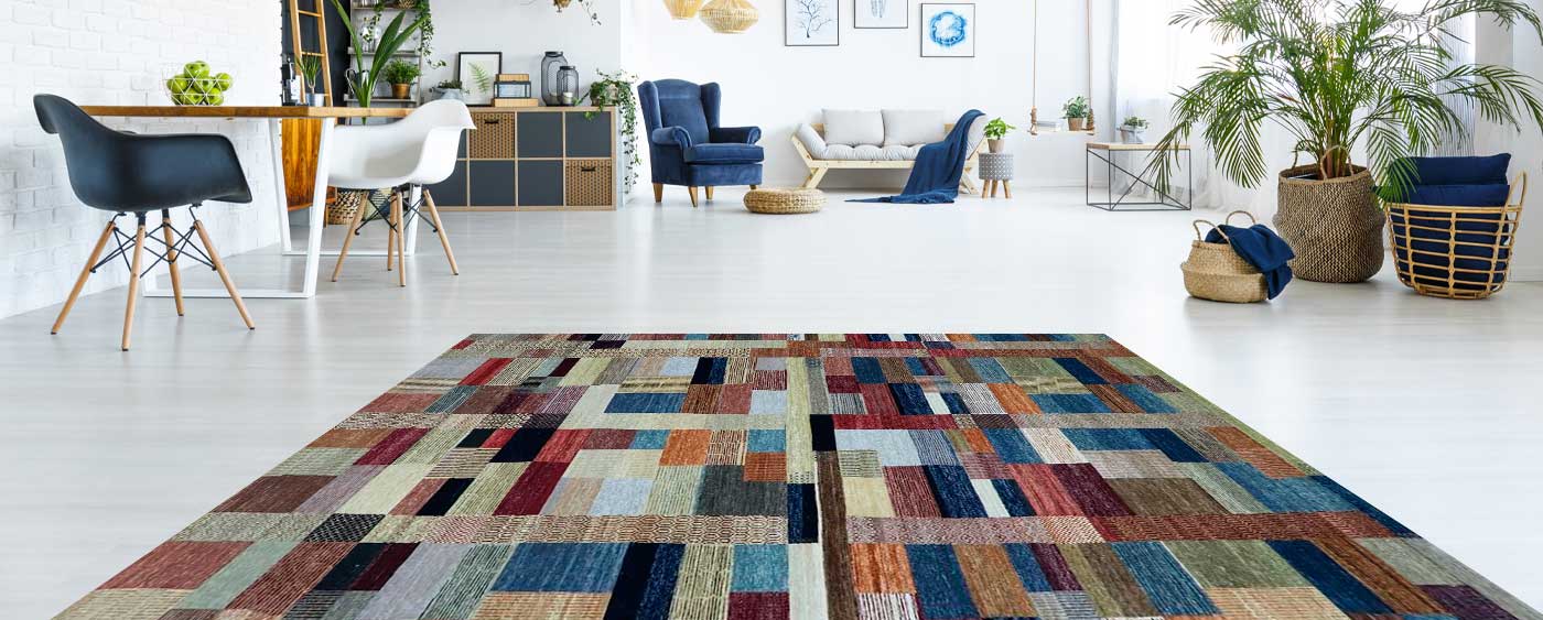 Contemporary carpet in bespoke home