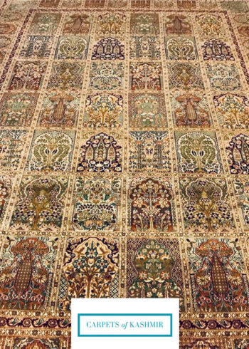 buy geometric design Kashmir rug