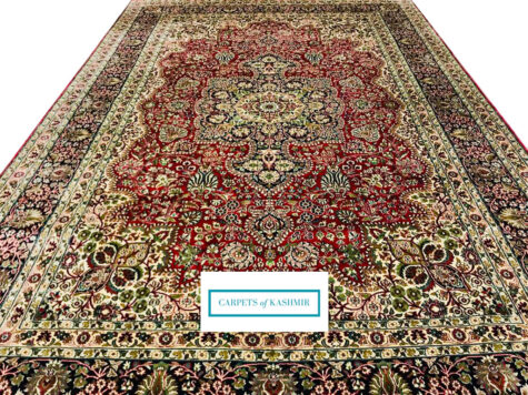 vintage look Kashmir handmade carpet