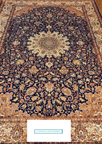 Kashmir pure silk rug
