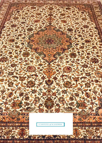 buy pure silk Kashmir rug