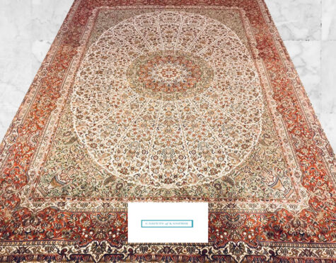 made in Kashmir hand made carpet