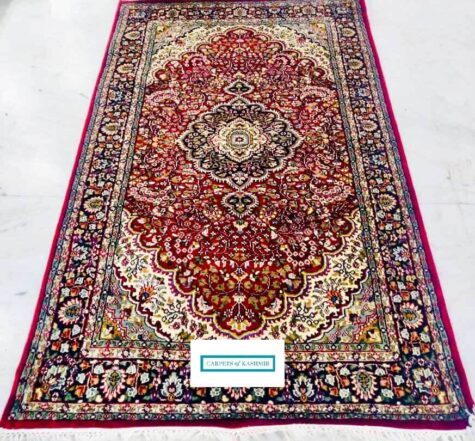 make in India Kashmir coffee table rug