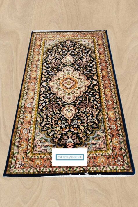 Kashmiri handmade bedroom carpet