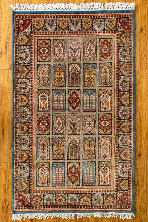 indo persian design handmade rug