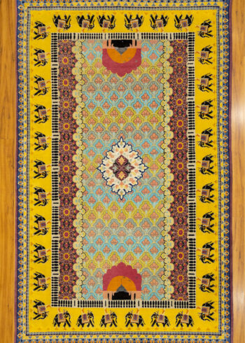 multi color coffee table handmade carpet