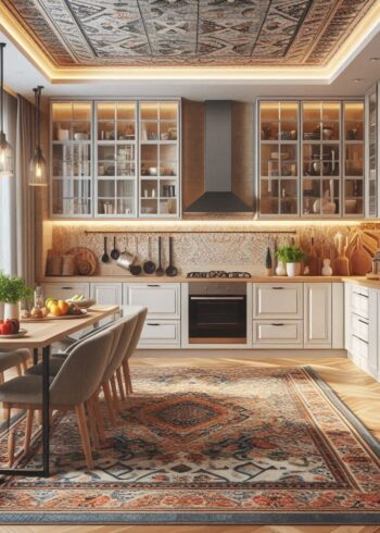 luxury rug for open kitchens