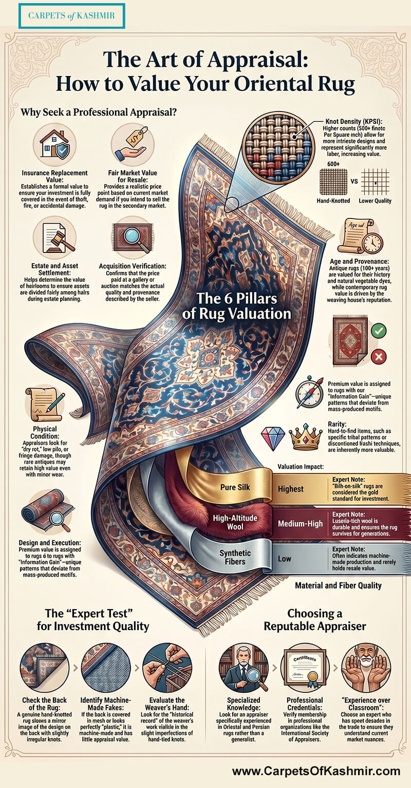 Step-by-step guide to oriental rug appraisal and valuation by Rohit Sharma