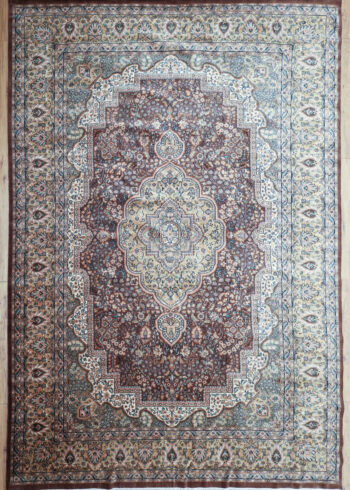 12 by 9 brown oriental floral dsign Persian rug