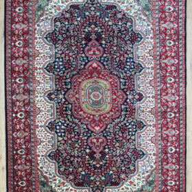 9x6 blue oriental floral design living room Persian rug